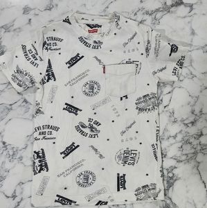 Levi's Kids White Denim Shorts